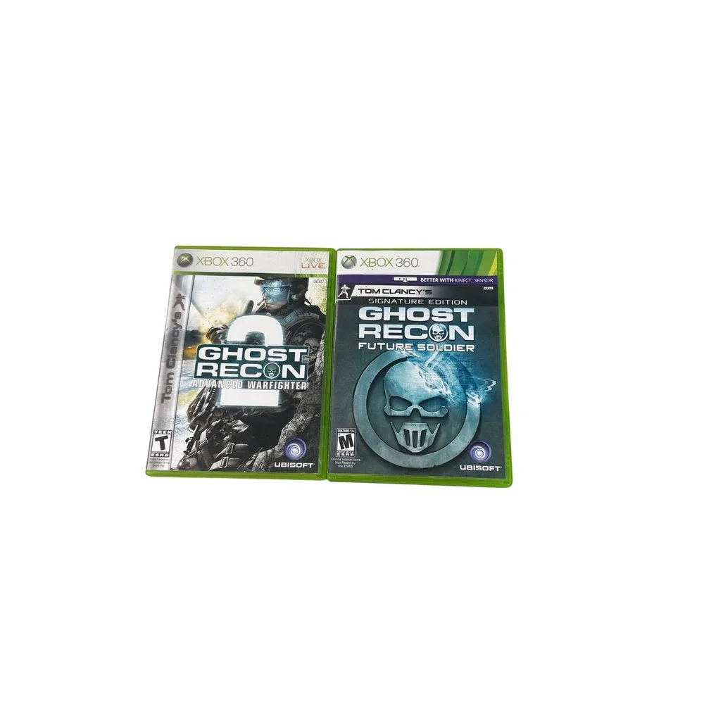 Tom Clancy's Ghost Recon Advanced Warfighter 2 & Future Soldier Xbox 360 Lot